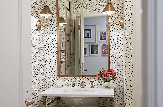 A bathroom is a great place to start decorating more adventurously—because it’s a small space in which you don’t spend hours at a time, the risk-to-reward ratio is definitely in your favor. 
